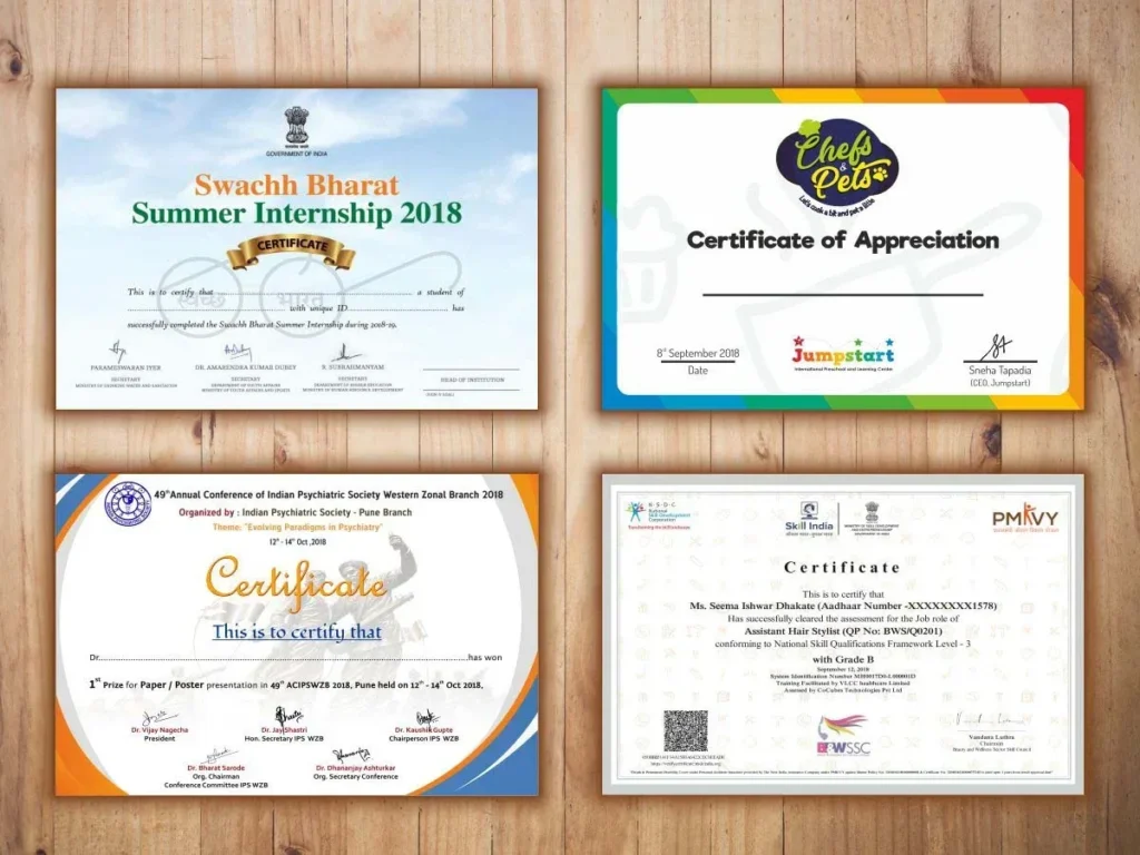 Certificate Printing Harlow